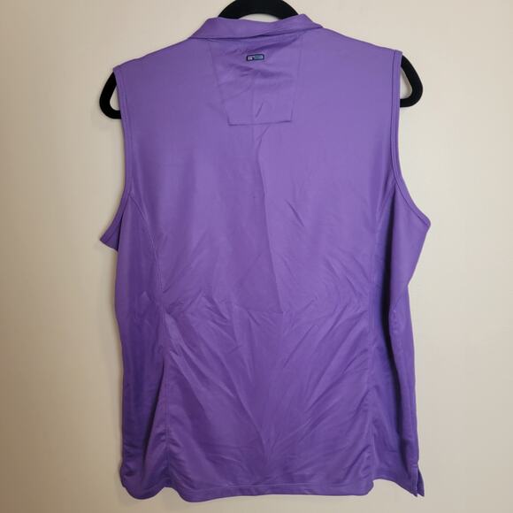 Bermuda Sands Purple Golf Sleeveless Top Size XL Wick Away Technology - Picture 2 of 3